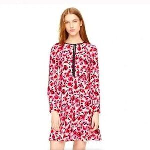 Kate Spade Dress Womens 6 Mini Rose Silk Feminine Romantic Wedding Floral Dressy
